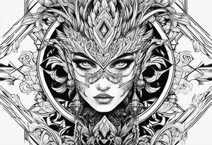 lightning tracing the veins tattoo idea
