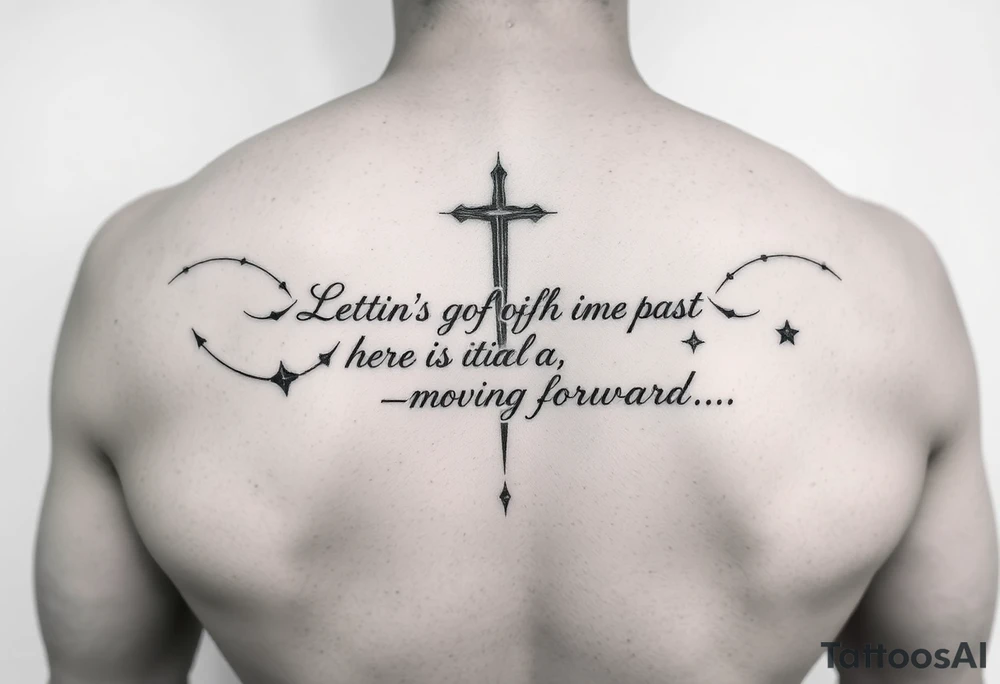 Letting go of the past, overcoming addiction, healing, moving forward tattoo idea