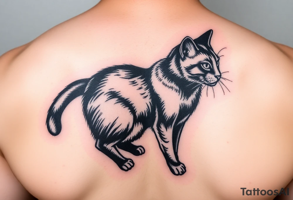 Black Cat tattoo idea
