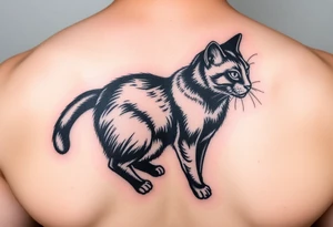 Black Cat tattoo idea
