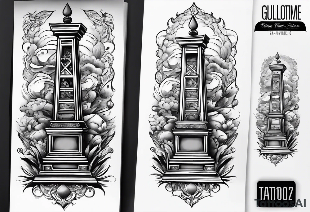 guillotine tattoo idea