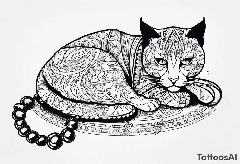 prayerbeads, cat, tattoo idea