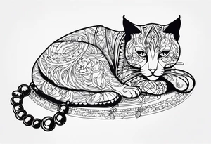 prayerbeads, cat, tattoo idea