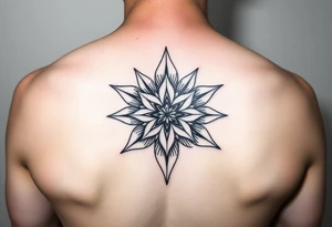 star flower tattoo idea