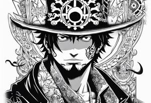 One Piece
trafalgar d water law tattoo idea
