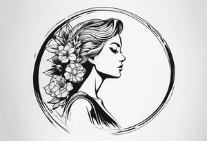 spine tattoo with a halo tattoo idea