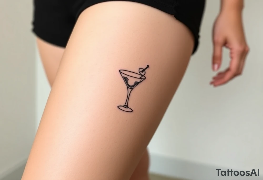 A small margarita tattoo from the song Bella by the red hot chilli peppers tattoo idea