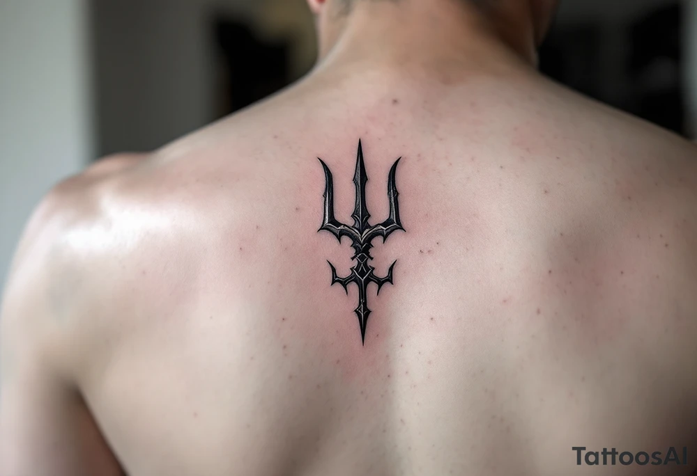 a symbol of my 3 sons including a trident tattoo idea