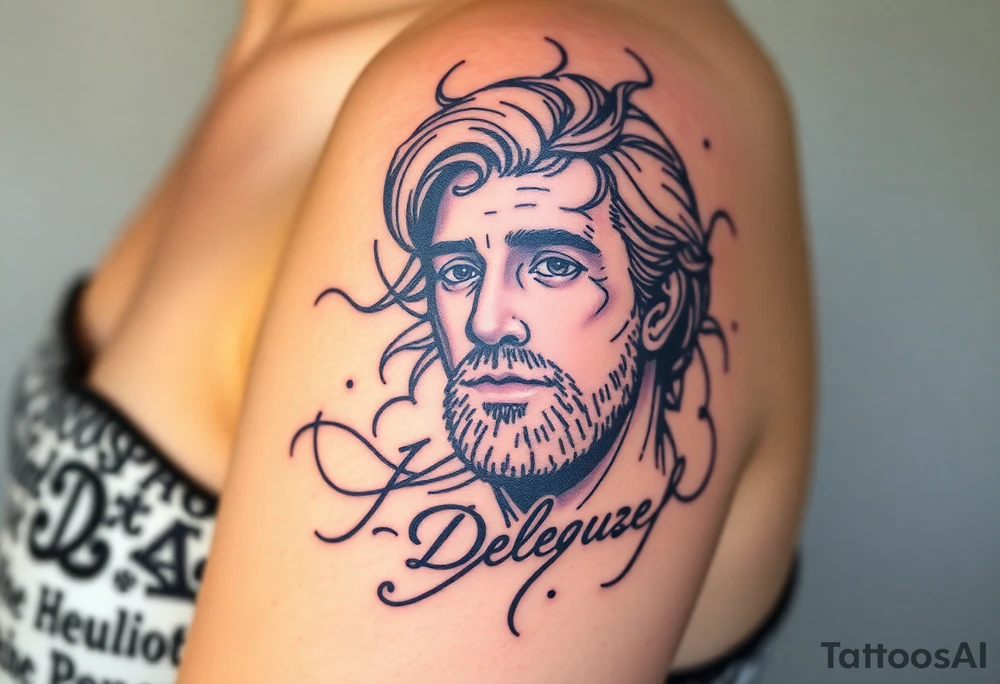 uma tatuagem que expresse a filosofia de Deleuze tattoo idea