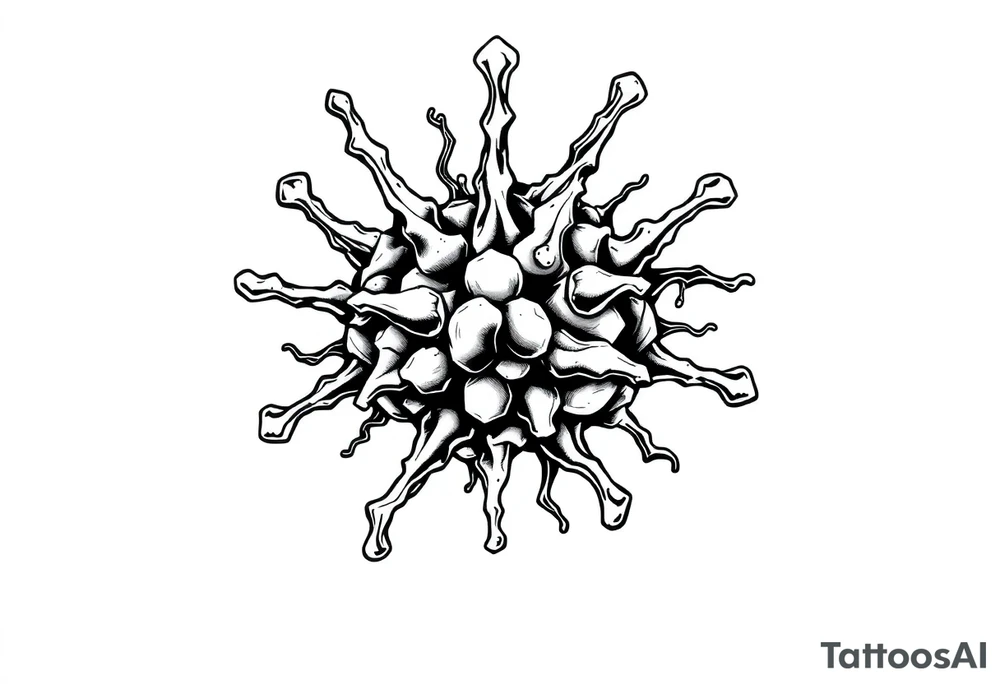 killing bacteria concept art tattoo idea