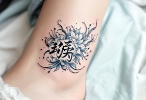 japanese chracters 幸せ 美しい 風 (Kaze) – Wind
Color: Light blue and white, representing movement, freedom, and the natural flow of air. tattoo idea
