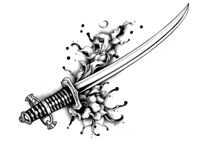 Japanese Katana tattoo idea