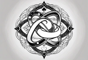 infinity symbol as a galaxy tattoo idea