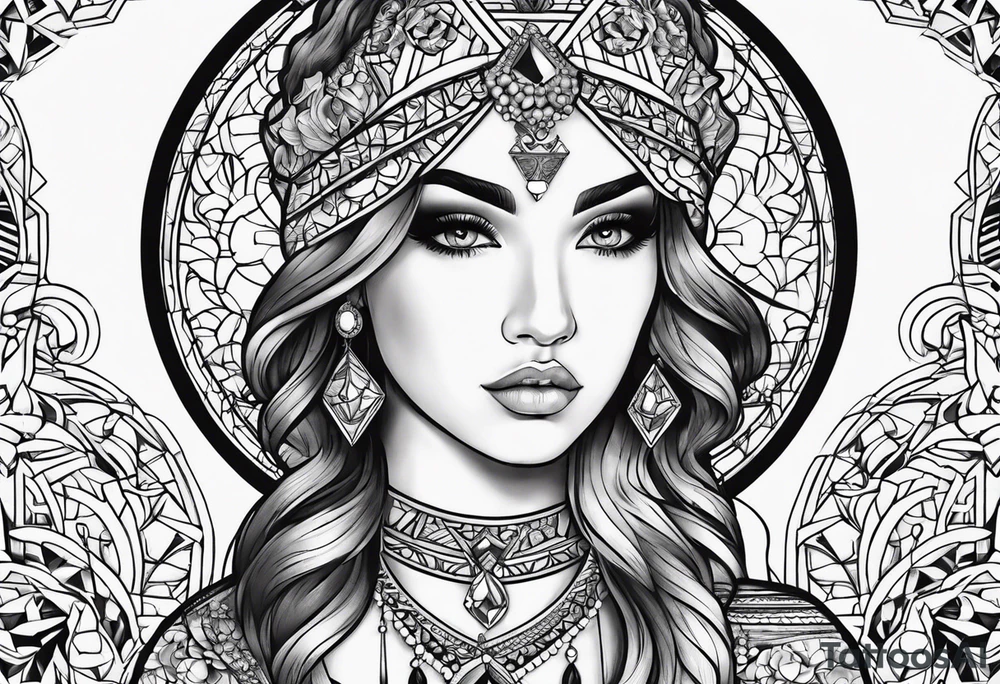 Cabocla mariana tattoo idea