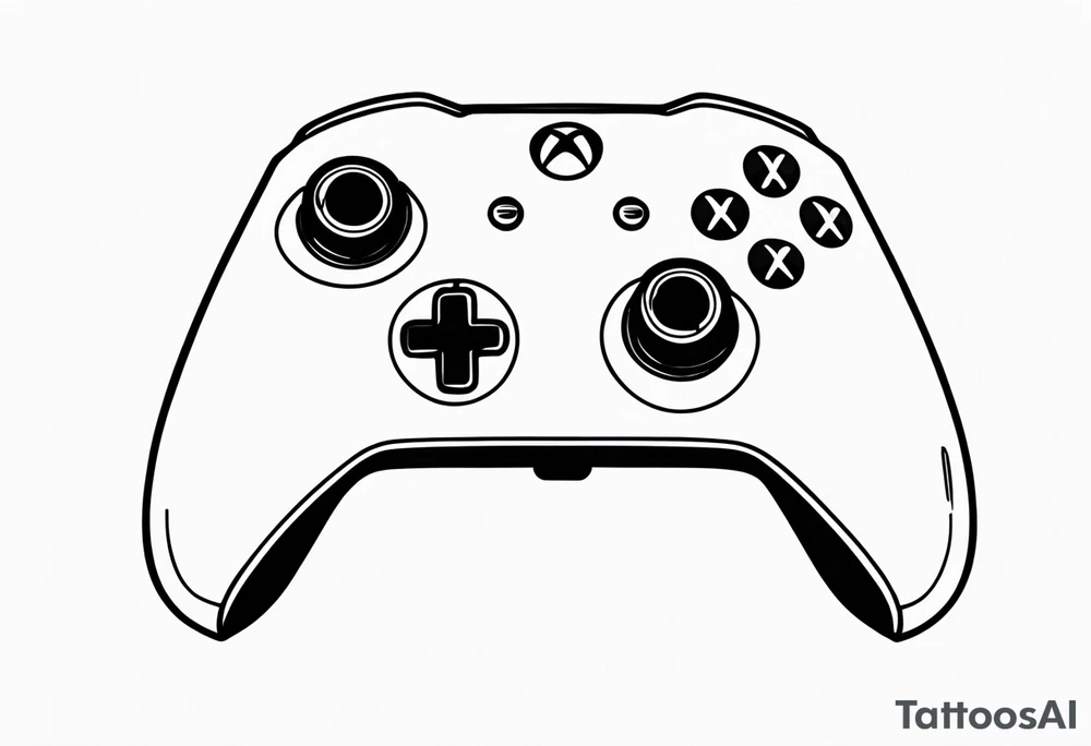 Número siete con la palabra máster y una xbox series x tattoo idea