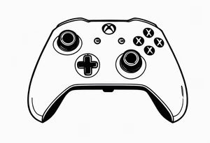 Número siete con la palabra máster y una xbox series x tattoo idea