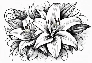 lily  flower tattoo idea