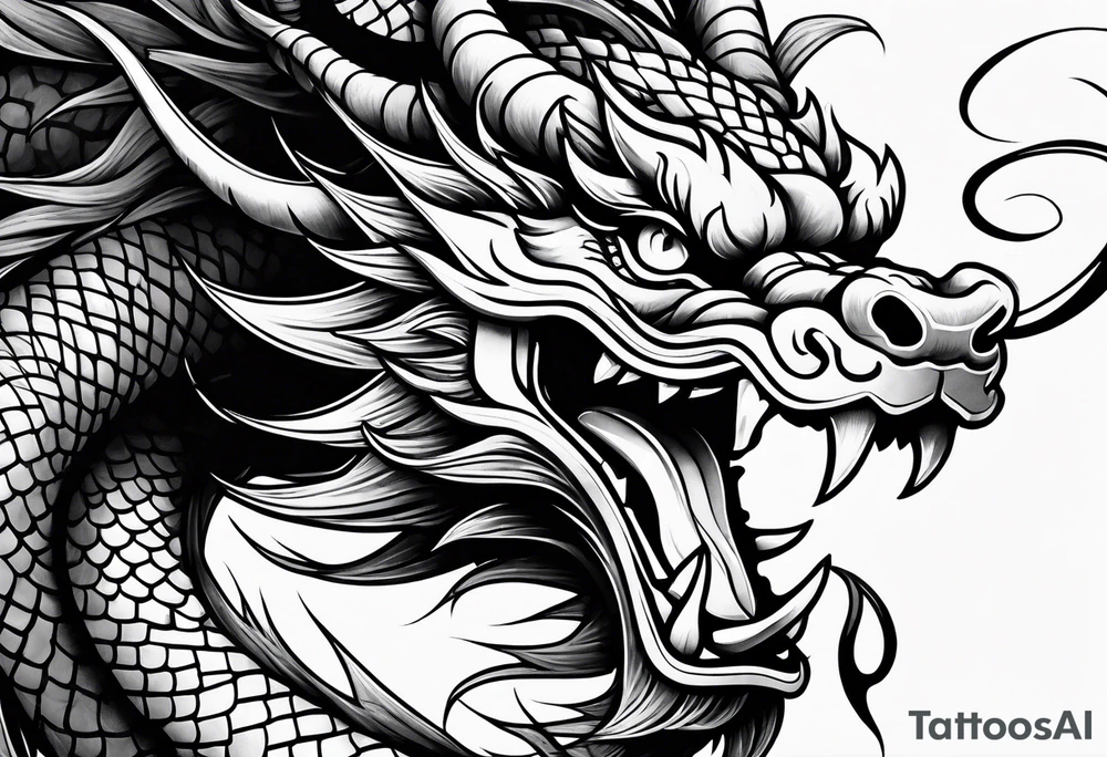Traditional Chinese Dragon tattoo idea