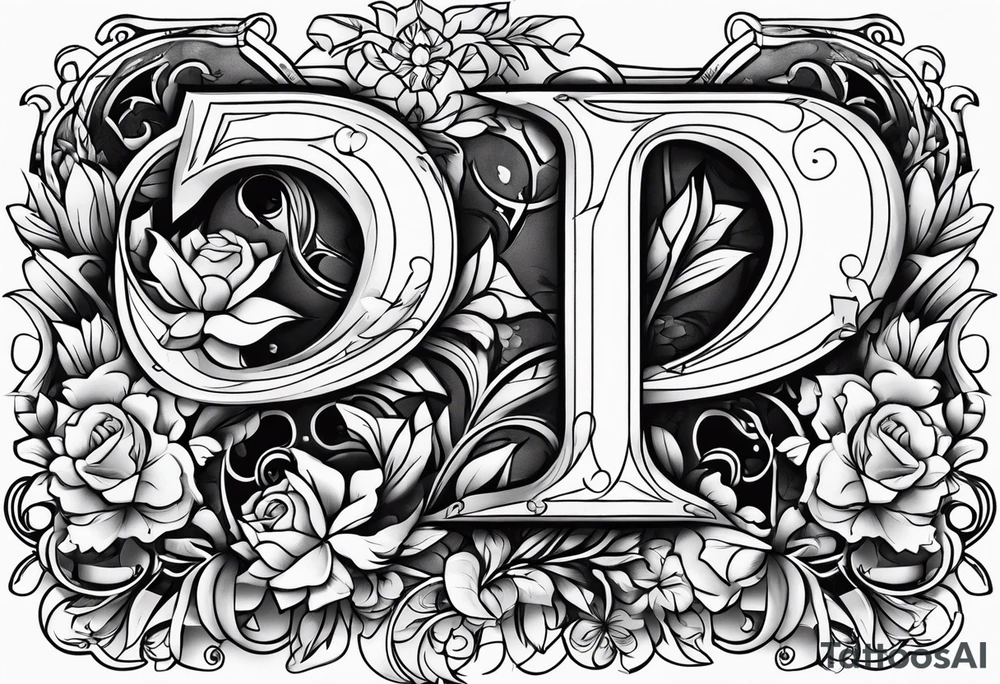 Honorata and Jacek marriage. Generate a tattoo from the letters H and J tattoo idea