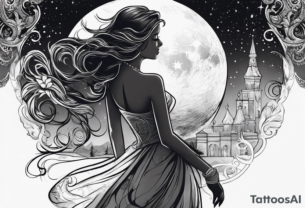 dancing in the moonlight tattoo idea