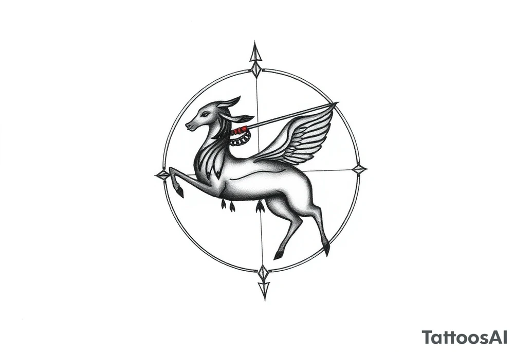 I want a small tattoo with a Sagittarius sign but incorporate Lillie's into it tattoo idea