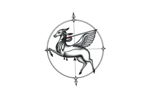 I want a small tattoo with a Sagittarius sign but incorporate Lillie's into it tattoo idea