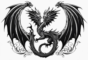 Dragon wings for the clavicles tattoo idea