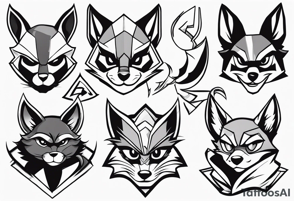 Sly cooper flash sheet tattoo idea