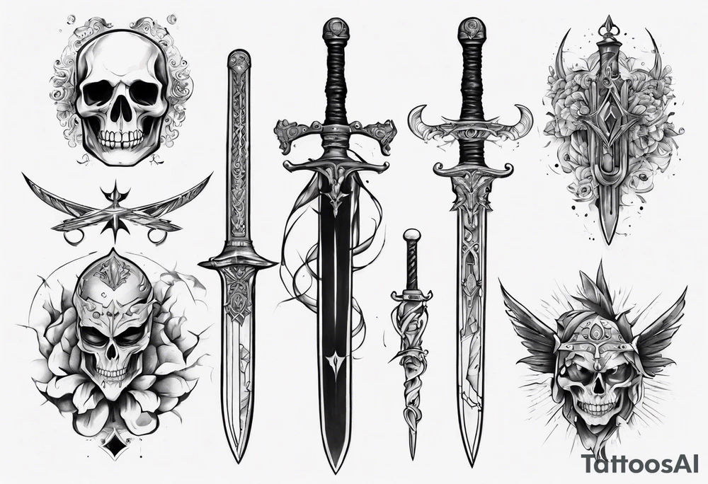 13 and sword tattoo idea