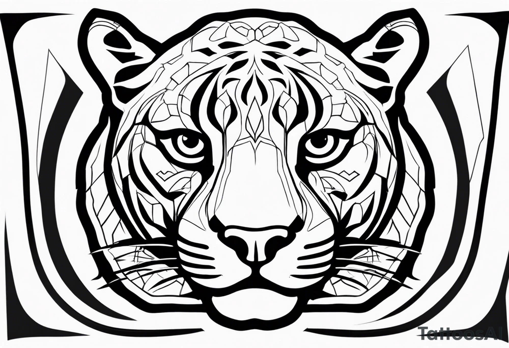 Jaguar head tattoo idea