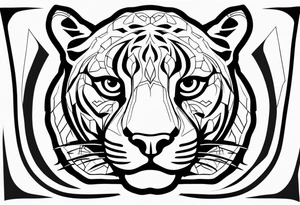 Jaguar head tattoo idea