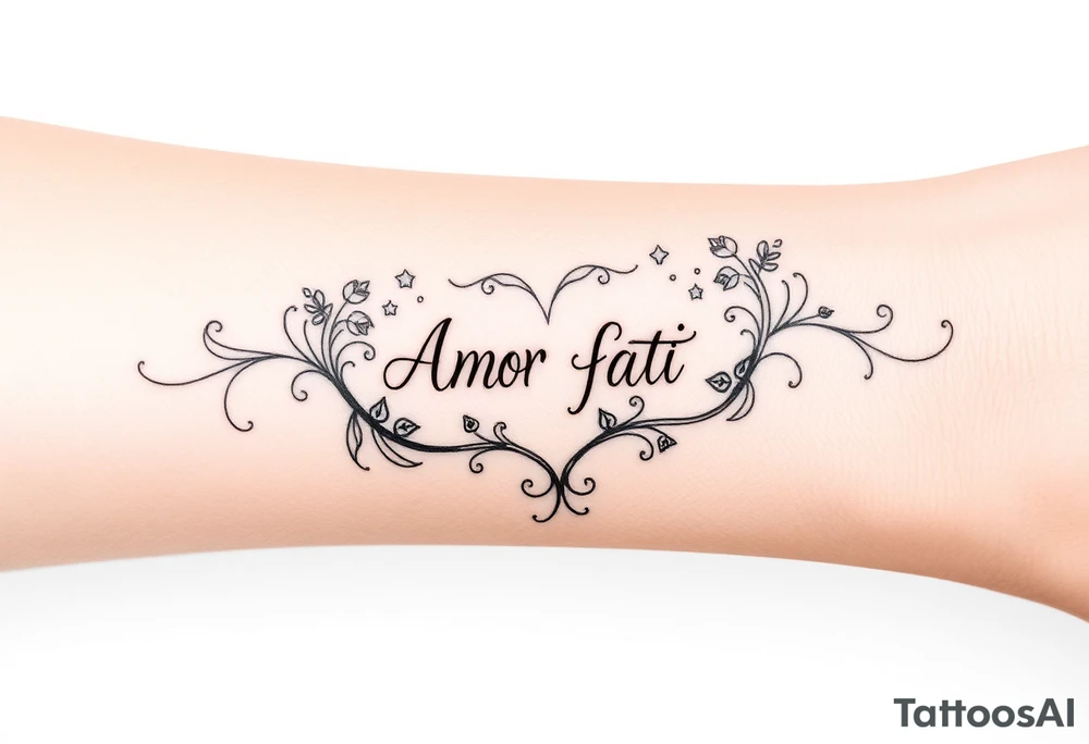 Amor fati tattoo idea