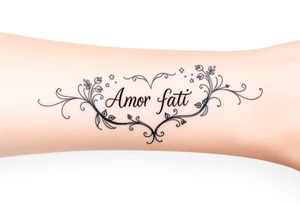 Amor fati tattoo idea