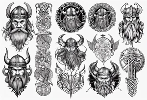 Viking full body tattoo idea