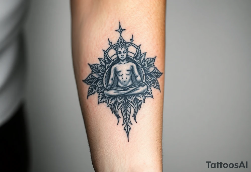 victory over coma and methadone. a new life in meditation. tattoo on the arm tattoo idea