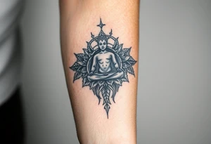 victory over coma and methadone. a new life in meditation. tattoo on the arm tattoo idea
