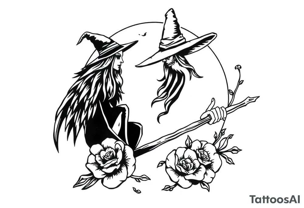 Witchy tattoo tattoo idea