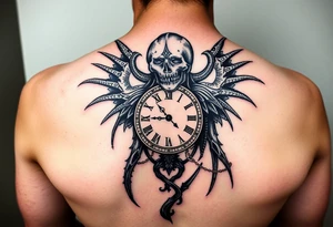 Shinigami with a clock tattoo idea