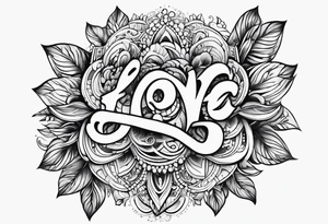 Love, source, abundance tattoo idea