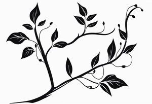 A rugged vine stem wrapping around tattoo idea