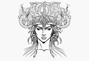 perseus holding medusas head tattoo idea