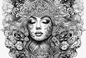 Masoud name design tattoo idea