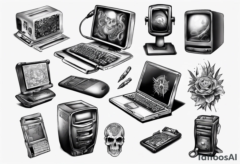 Computer tattoo idea