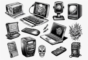 Computer tattoo idea