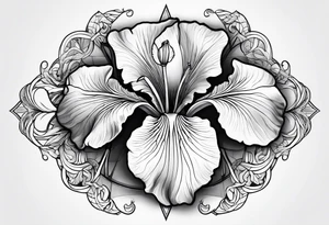 Iris Flower tattoo idea