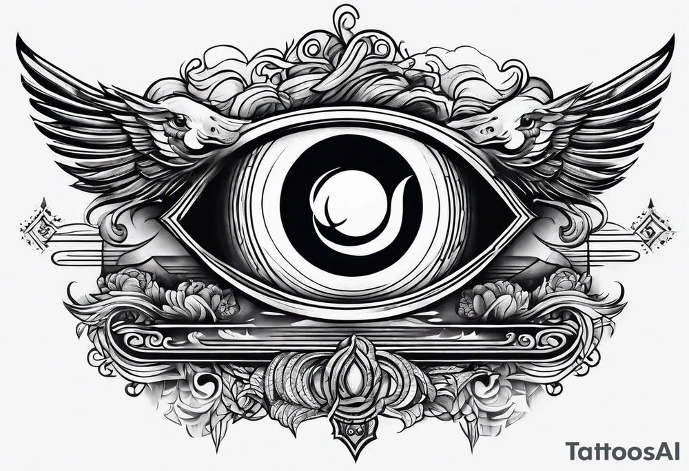 Staring off into the sunset tattoo idea