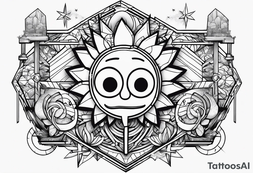 Ricky e morty tattoo idea