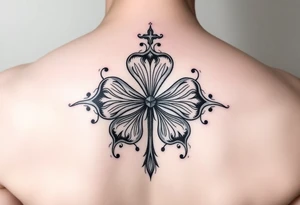 A five leaf clover grimoire from black clover tattoo idea