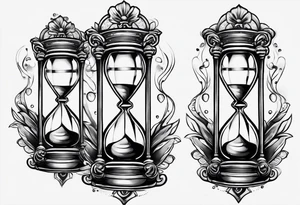 tattoo hour glass tattoo idea