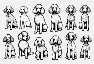 Poodle tattoo idea